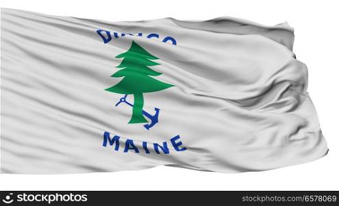 Maine Naval Ensign Flag, Isolated On White Background. Maine Naval Ensign Flag, Isolated On White
