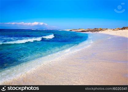 Majanicho beach in Fuerteventura at Canary Islands of Spain
