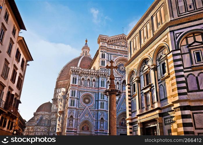 Majestic cathedral Santa Maria del Fiore in Florence, Duomo in Tuscany region of Italy