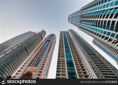 Majestic modern buildings of Downtown Dubai. United Arab Emirates, UAE.