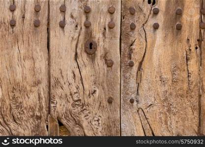 Majorca aged wooden door texture Mallorca Balearic island spain