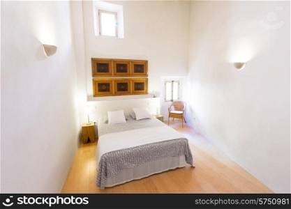Majorca Balearic bedroom indoor house in Balearic islands Mediterranean architecture of Mallorca