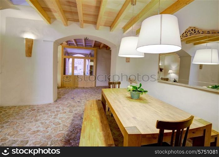 Majorca Balearic indoor house in Balearic islands Mediterranean architecture of Mallorca