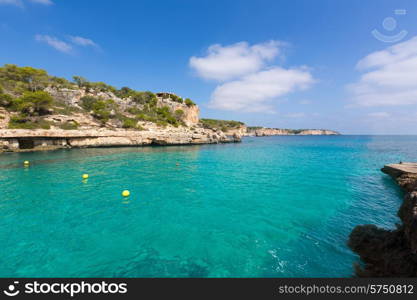 Majorca Cala Llombards Santanyi beach in Mallorca Balearic Island of Spain