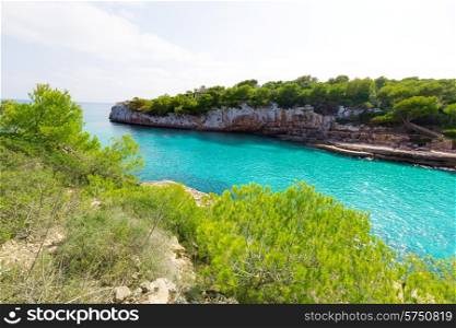 Majorca Cala Llombards Santanyi beach in Mallorca Balearic Island of Spain