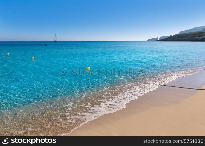 Majorca Cala Mesquida beach in Mallorca Balearic Islands of Spain