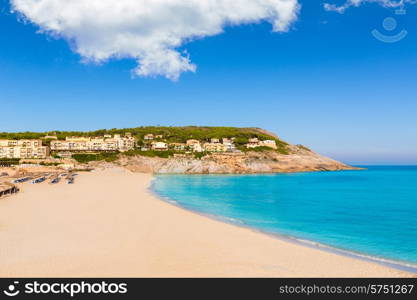 Majorca Cala Mesquida beach in Mallorca Balearic Islands of Spain