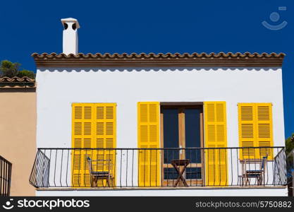 Majorca Cala Ratjada facades Rajada in Capdepera Mallorca