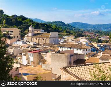 Majorca Capdepera village at Mallorca Balearic Island Spain