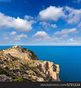 Majorca Formentor Cape Lighthouse in Mallorca North at Balearic islands of Spain