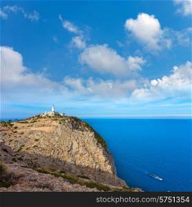 Majorca Formentor Cape Lighthouse in Mallorca North at Balearic islands of Spain