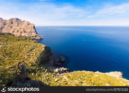 Majorca mirador Formentor Cape in Mallorca island of spain