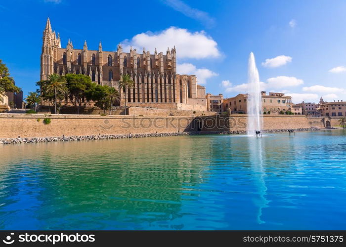 Majorca Palma Cathedral Seu Seo of Mallorca at Balearic Islands Spain