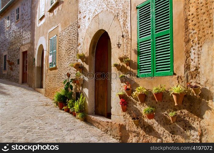 Majorca Valldemossa village in Tramontana of balearic islands Spain