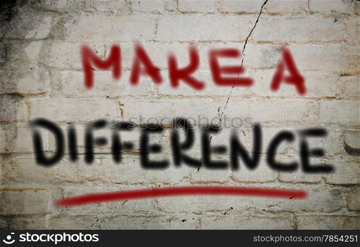 Make A Difference Concept