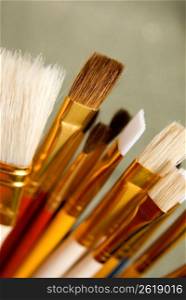 Make-up brushes, elevated view