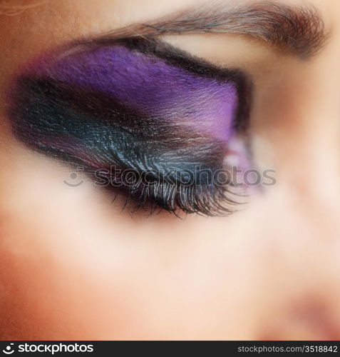 make up close up in studio