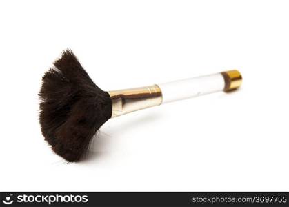 makeup brush on a white background