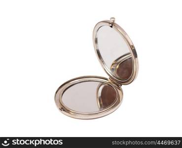 makeup mirror isolated on white