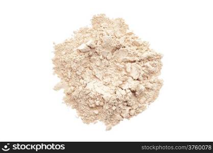 Makeup powder foundation isolated on white background