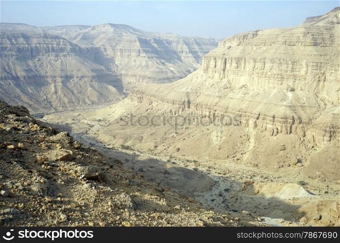 Makhtesh Katan crater in Negev desert, Israel
