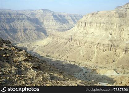 Makhtesh Katan crater in Negev desert, Israel