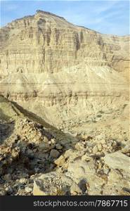 Makhtsh Katan crater in Negev desert in Israel