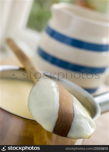 Making Fresh English Vanilla Custard