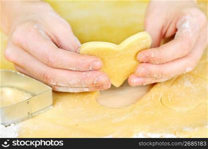 Making shortbread cookies