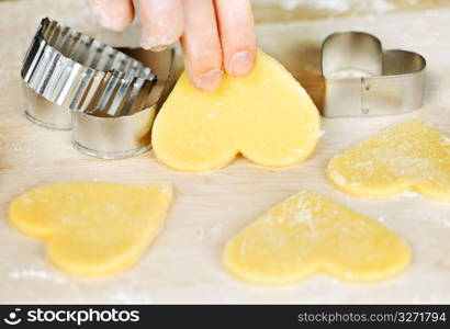 Making shortbread cookies