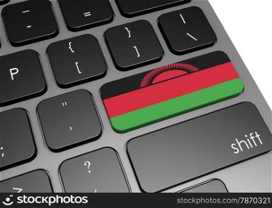 Malawi keyboard image with hi-res rendered artwork that could be used for any graphic design.. Malawi