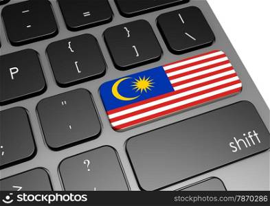 Malaysia keyboard image with hi-res rendered artwork that could be used for any graphic design.. Malaysia