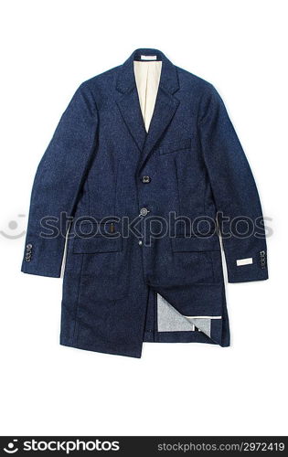 Male coat isolated on the white