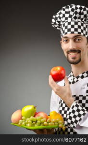 Male cook in the apron