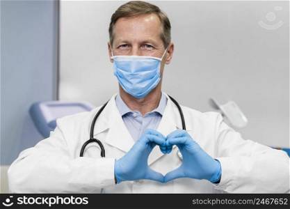male doctor with mask