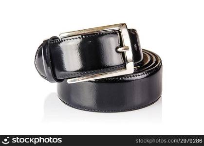 Male elegant belt isolated on the white