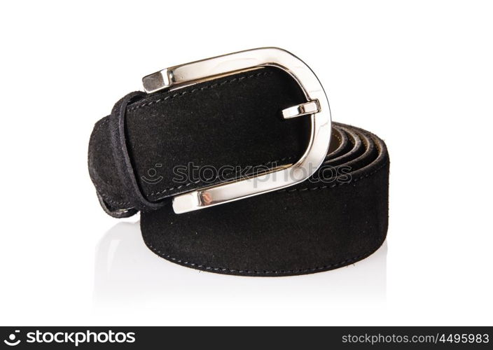 Male elegant belt isolated on the white