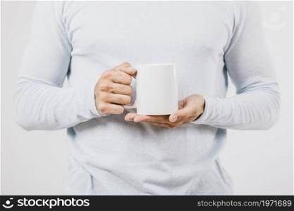 male hands coffee mug. High resolution photo. male hands coffee mug. High quality photo
