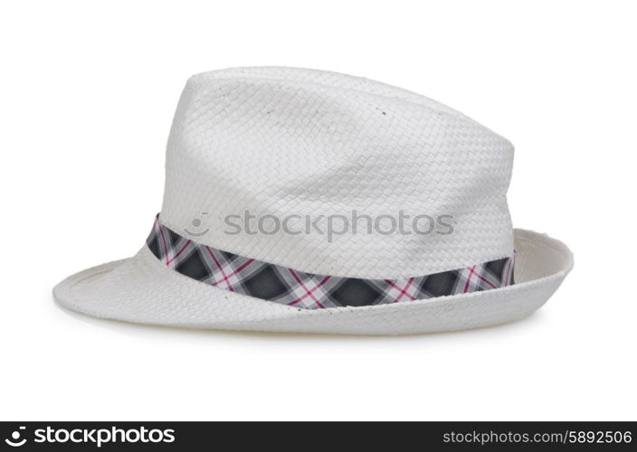 Male hat isolated on white