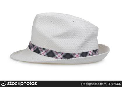 Male hat isolated on white
