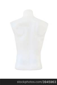 male mannequin (back side) on white background (with clipping path)