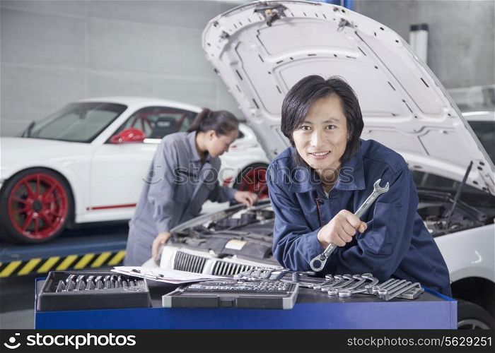 Male Mechanic in Auto Repair Shop