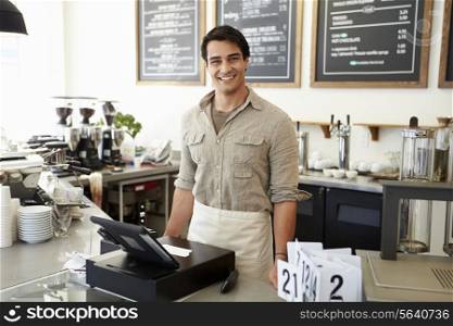Male Owner Of Coffee Shop