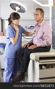 Male Patient Visiting Doctor&#39;s Office