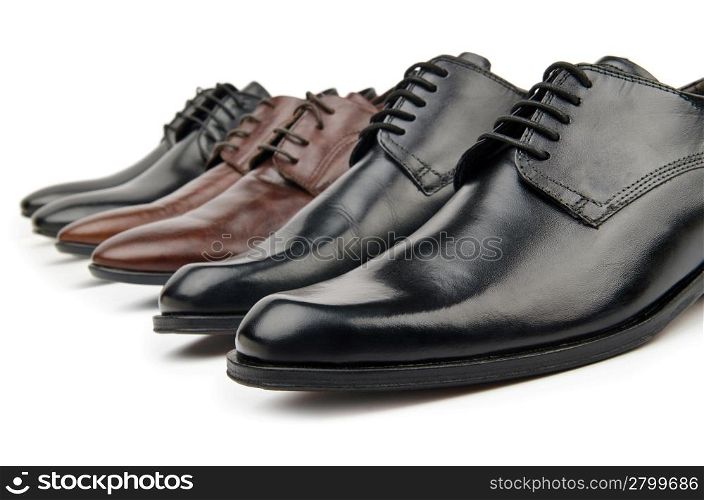 Male shoes in fashion concept