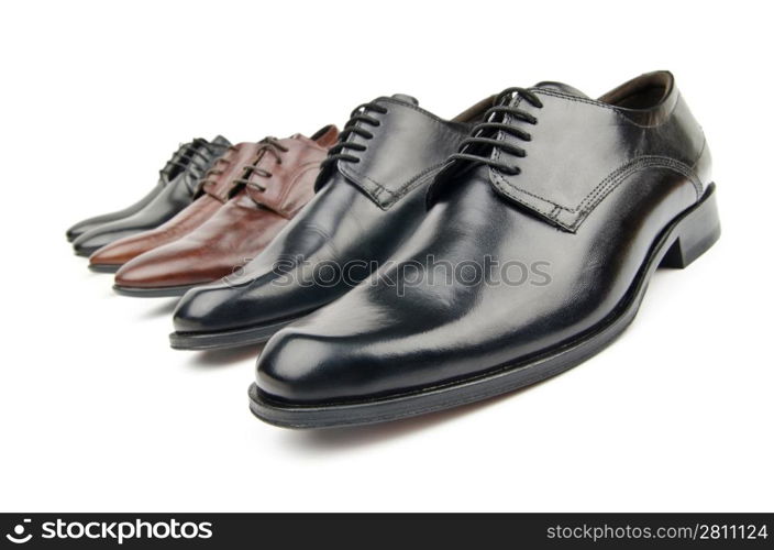 Male shoes in fashion concept