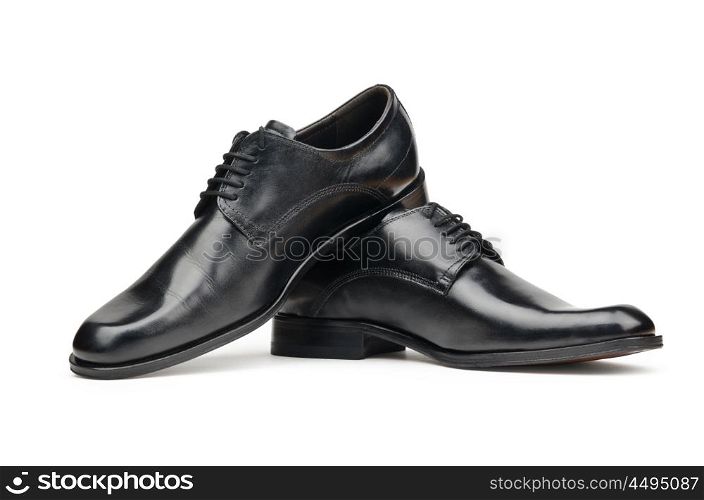 Male shoes in fashion concept