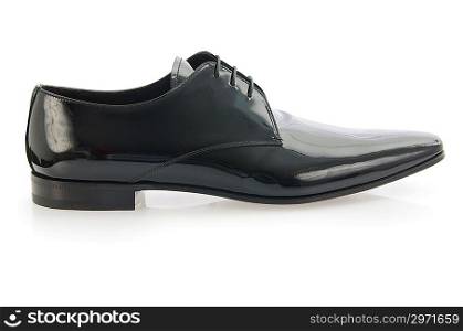 Male shoes in fashion concept on white
