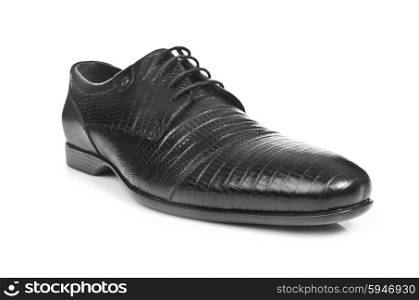 Male shoes isolated on the white
