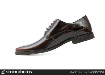 Male shoes isolated on the white background